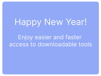 Happy New Year - Enjoy easier access to downloadable tools